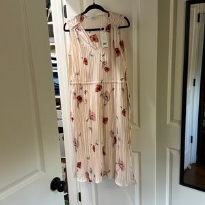 Vince pleated midi dress